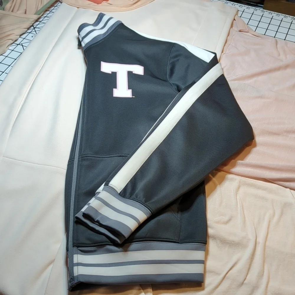 Russell Athletic Varsity Jacket - Gray and Cream